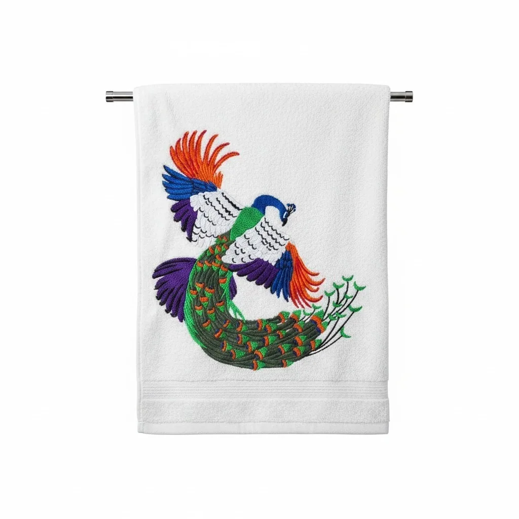Embroidered towel
